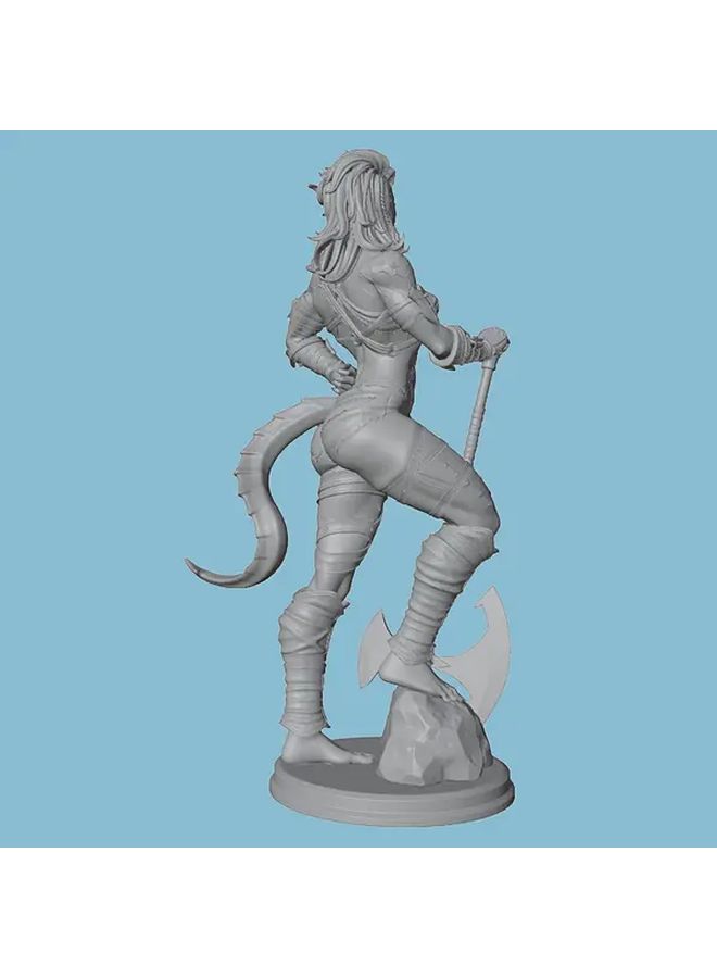 Female Orc Warrior Resin Figure 1 24 Scale Unpainted For DnD RPG Collectors - Image 4