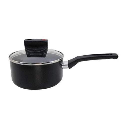Meyer Safecook Non-Stick Covered Saucepan 0.9 Litres/14cm Black - Image 1