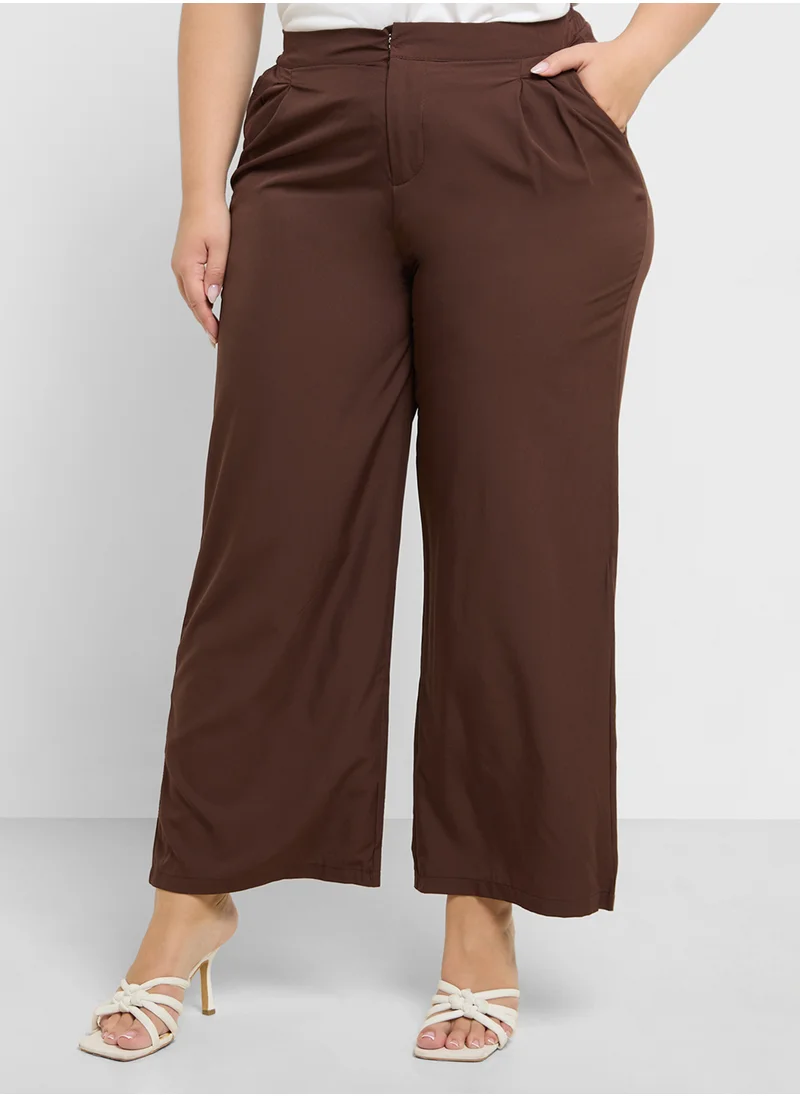 Ella Plus Satin Pants