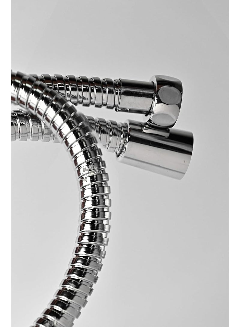 Streamflow™ Alpha Hand Trigger Bidet/Shattaf Set - Glossy Chrome / 120cm Stainless Steel/Chrome Hose - Image 5