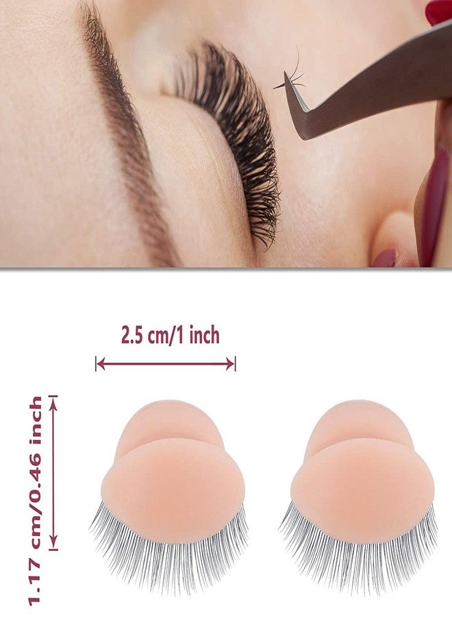 Alluring 3 Pairs Replacement Soft Silicone Eyelids for Mannequin Head Eyelash Extension Practice - Durable and Realistic Training Tool (6 pairs of eyelids) - Image 4