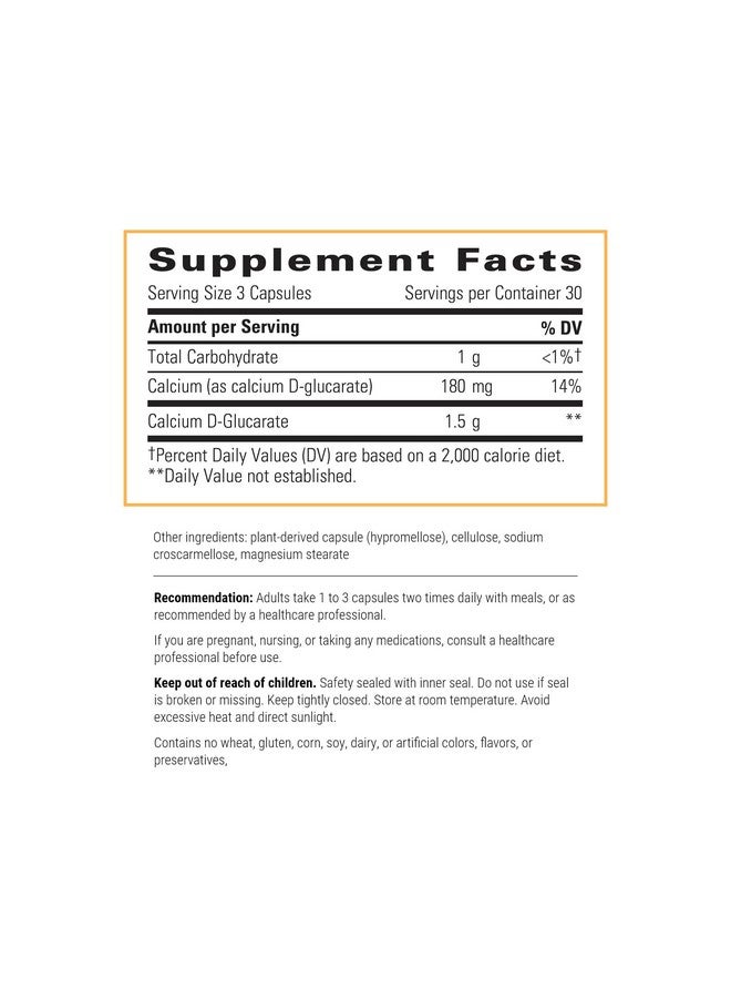 Integrative Therapeutics - Calcium D-Glucarate - Supports Detoxification Systems and Healthy Estrogen Metabolism* - 90 Capsules - Image 2