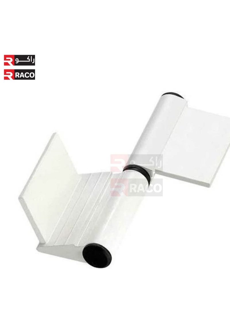 RACO RACO Aluminium Hinges With Nylon Bushing & Caps, Hinges, for Aluminium Frame Door and Window, 60mm White Pack of 2  - Image 3