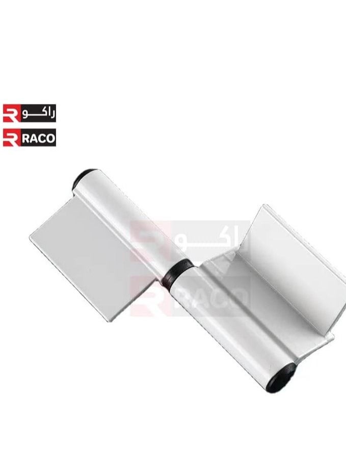 RACO RACO Aluminium Hinges With Nylon Bushing & Caps, Hinges, for Aluminium Frame Door and Window, 60mm White Pack of 2  - Image 2