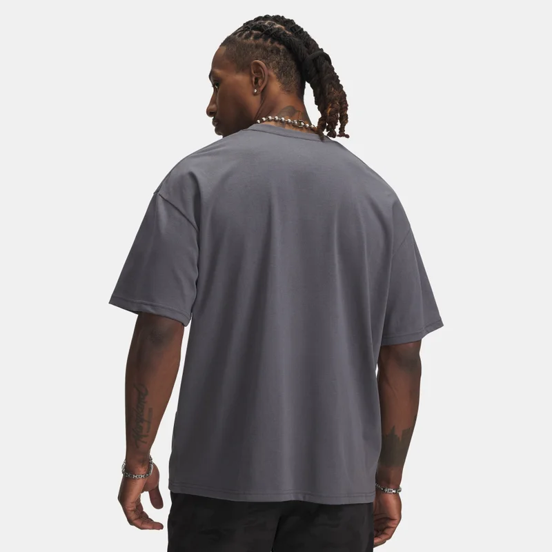 Under Armour Grey Men's U Logo Heavyweight T-Shirt for Men | Best Price UAE