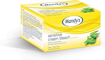 Mandy's Mandys Sensitive Cream Bleach For Face Arms and Body 36g 12g - Image 2