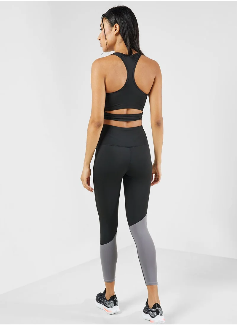 فورورد Corset Style Racer Back Top & Colorblock Legging Set