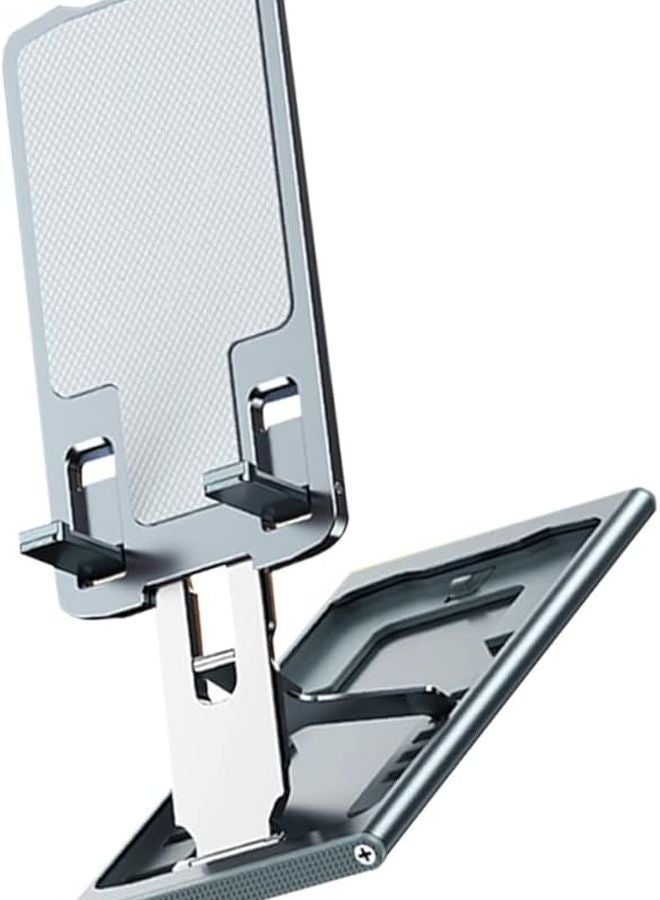 Adjustable Height Foldable Phone Stand for Smartphones Tablets Live Streaming Office Use - Image 2