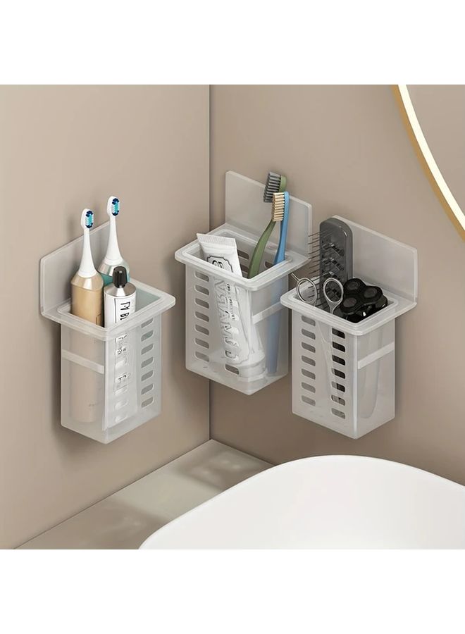 Black Wall Mounted Storage Rack Holder For Bathroom Kitchen Organization - Image 5