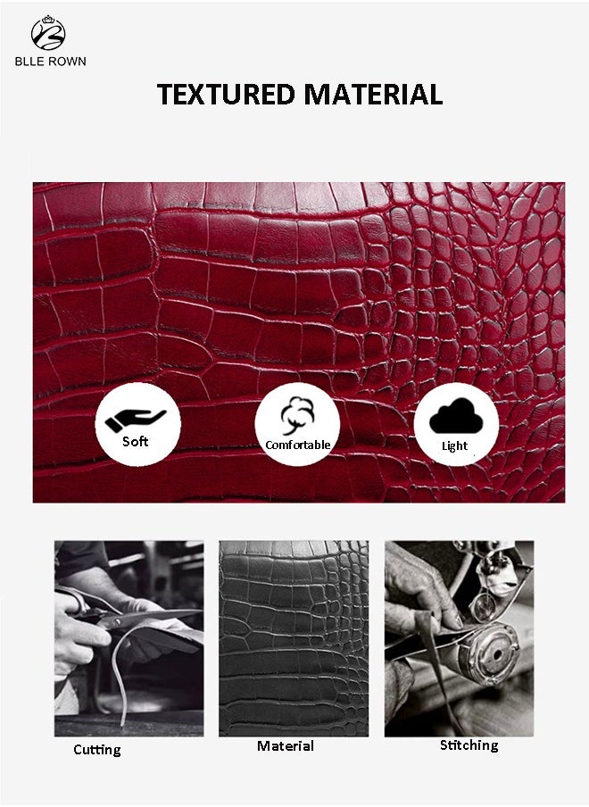 BLLE ROWN Luxury Crocodile-Print Ladies Bag for Women Portable Crossbody Bag Hand Bag For Evening Clutch Adjustable Shoulder Bags For Ladies  - Image 4