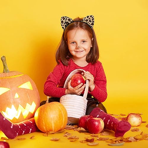 Paezm Leopard Cheetah Ears Headband for Women Girls, Halloween Cosplay Leopard Costume Hair Accessories for Adult - Image 4