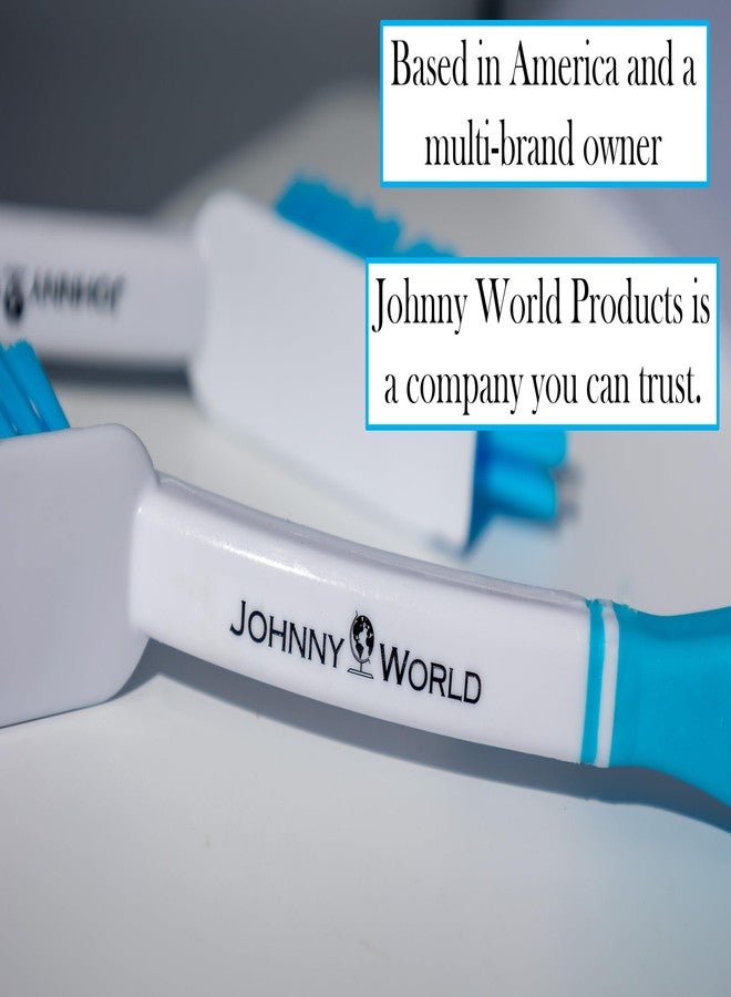 Johnny World The Behind The Faucet Brush! Clean Hard to Reach Areas in Your Kitchen and Bathroom - Easily Clean Water and soap Residue Around The Sink. Two Pack Includes Hanging Hooks for Storage Under The Sink. - Image 4
