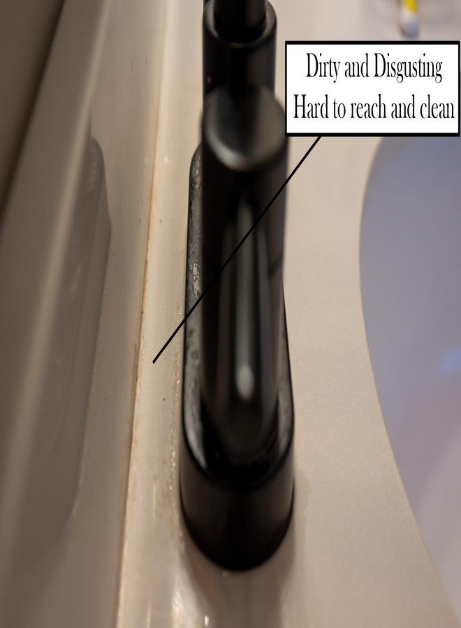 Johnny World The Behind The Faucet Brush! Clean Hard to Reach Areas in Your Kitchen and Bathroom - Easily Clean Water and soap Residue Around The Sink. Two Pack Includes Hanging Hooks for Storage Under The Sink. - Image 5