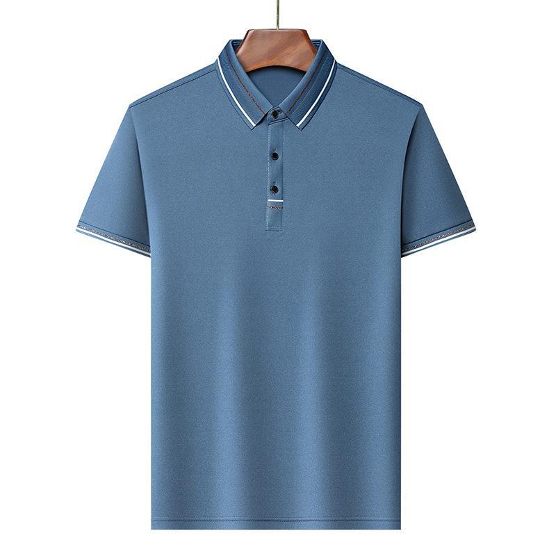 Mens Short Sleeve Polo Shirt Casual Fit Summer Top - Image 2