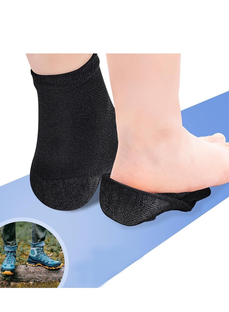 GUDOO الارتفاع الحد الأقصى الجوارب 1 ارتفاع الزوج الحد الأقصى ينسول الارتفاع غير المرئي زيادة المنفرد الحذاء غير المرئي رفع الكعب منشات الحذاء الجيلي إدراج الحذاء إدراج الارتفاع زيادة الجوارب للنساء الرجال 3.5 سم - Image 5