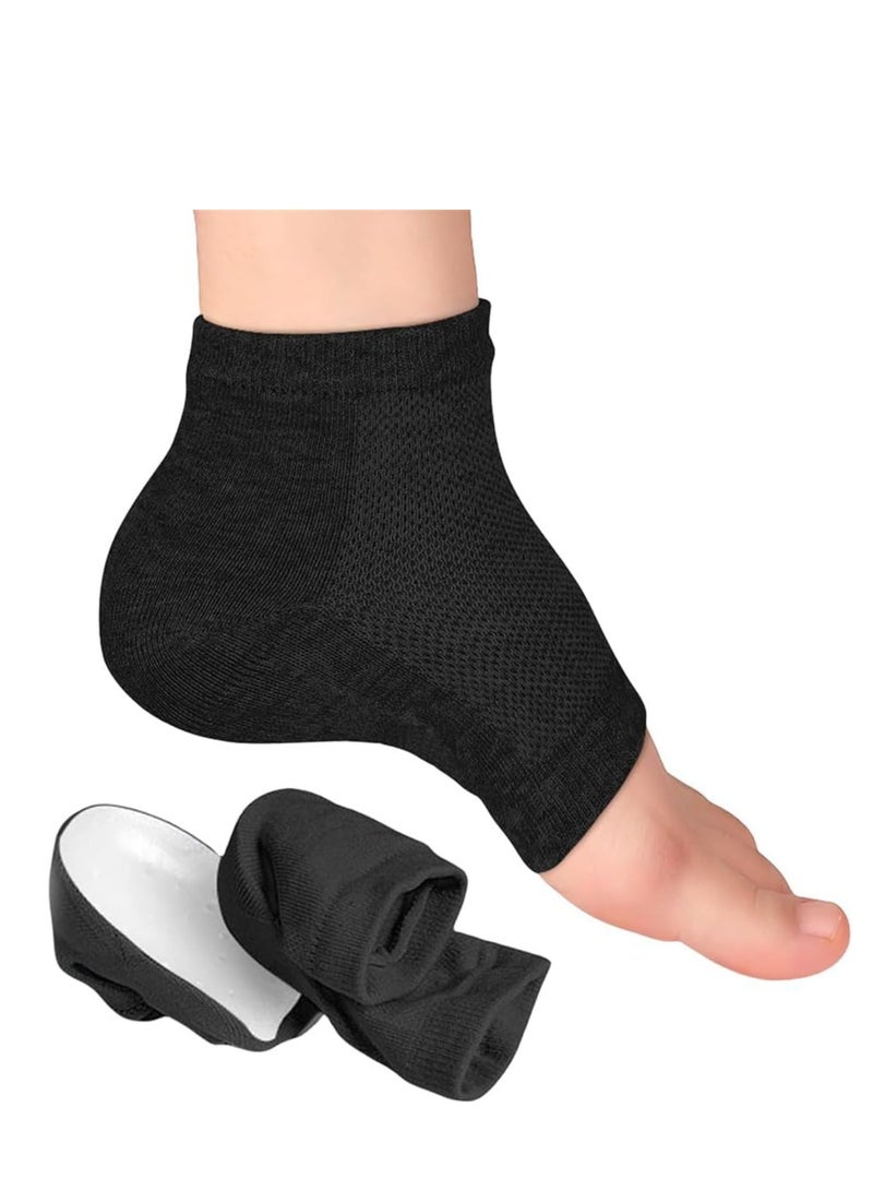 GUDOO الارتفاع الحد الأقصى الجوارب 1 ارتفاع الزوج الحد الأقصى ينسول الارتفاع غير المرئي زيادة المنفرد الحذاء غير المرئي رفع الكعب منشات الحذاء الجيلي إدراج الحذاء إدراج الارتفاع زيادة الجوارب للنساء الرجال 3.5 سم - Image 1