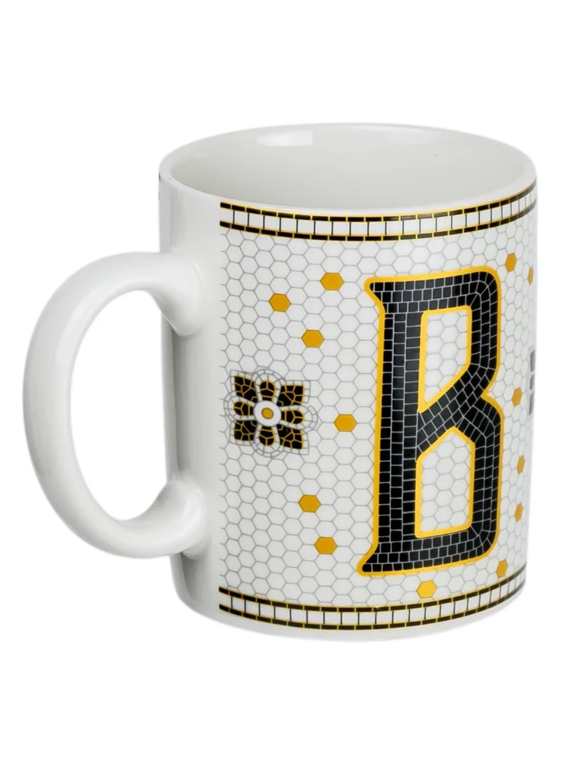 Cuisine Art Cuisine Art Letter B Printed Porcelain Ceramic Tea Coffee Mug 300ml - Stylish and Durable Mug for Hot Beverages
