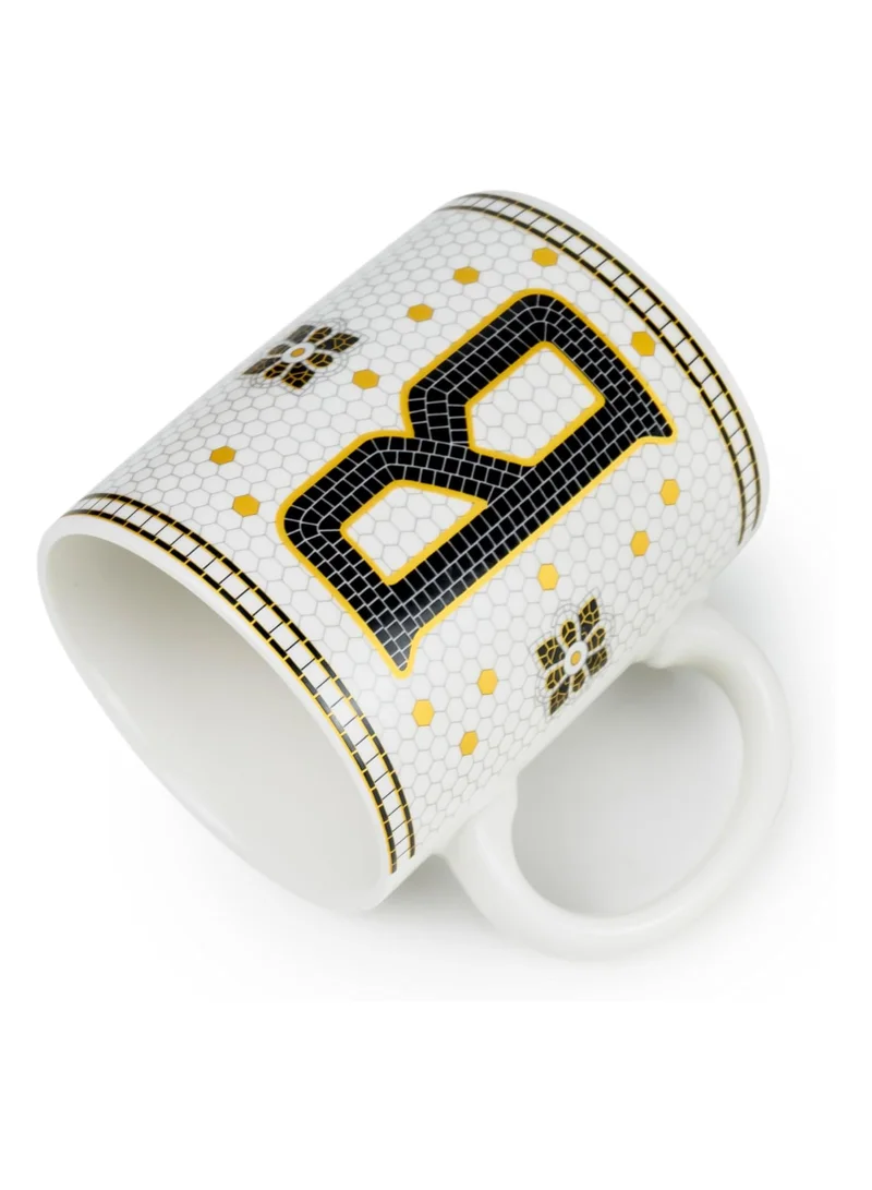 Cuisine Art Cuisine Art Letter B Printed Porcelain Ceramic Tea Coffee Mug 300ml - Stylish and Durable Mug for Hot Beverages