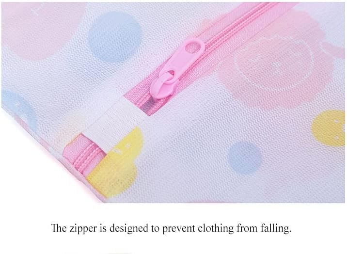OTIPORTER Clothes Washing Bags Mesh Laundry Bag with Zipper Lingerie Bags for Washing Delicates - Image 3