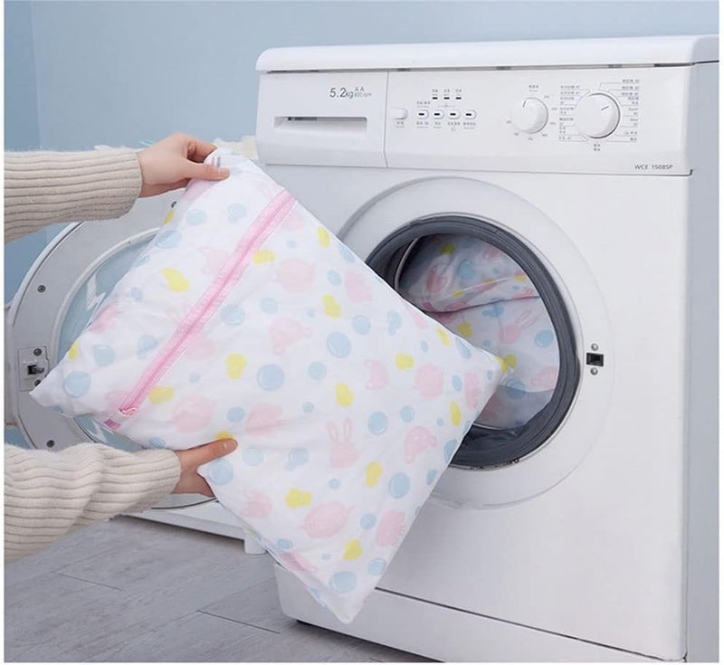 OTIPORTER Clothes Washing Bags Mesh Laundry Bag with Zipper Lingerie Bags for Washing Delicates - Image 5