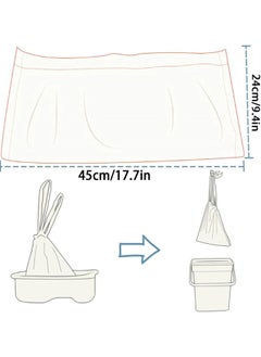 Generic Portable Potty Chair Liners with Drawstring, 100pcs Travel Universal Potty Chair Liners with Drawstring Toilet Seat Potty Bags Cleaning Bag for Toddler Potty Toilet Seat Kids Toddler Outdoors  - Image 2