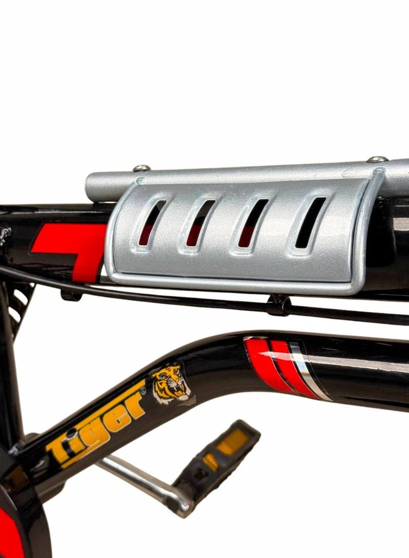 تايجر دراجة أطفال تايجر 12 بوصة مع سلة أمامية وكرسي خلفي – مناسبة للأعمار 2 إلى 5 سنوات - Image 3