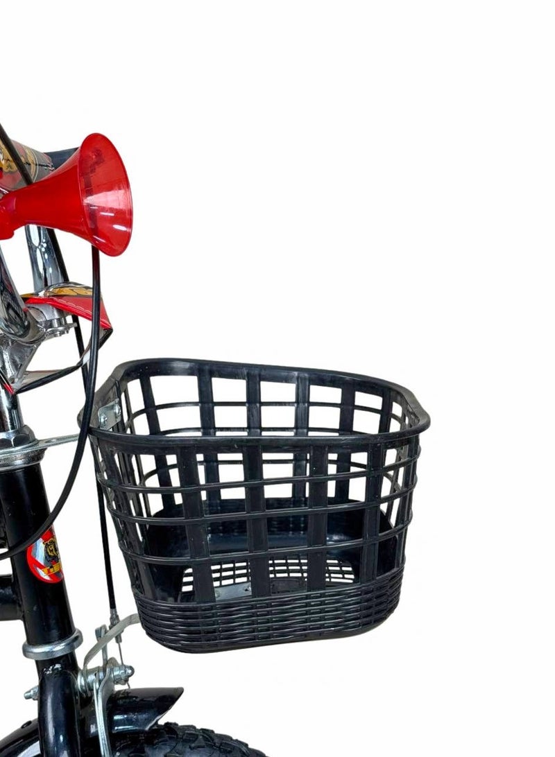 تايجر دراجة أطفال تايجر 12 بوصة مع سلة أمامية وكرسي خلفي – مناسبة للأعمار 2 إلى 5 سنوات - Image 4