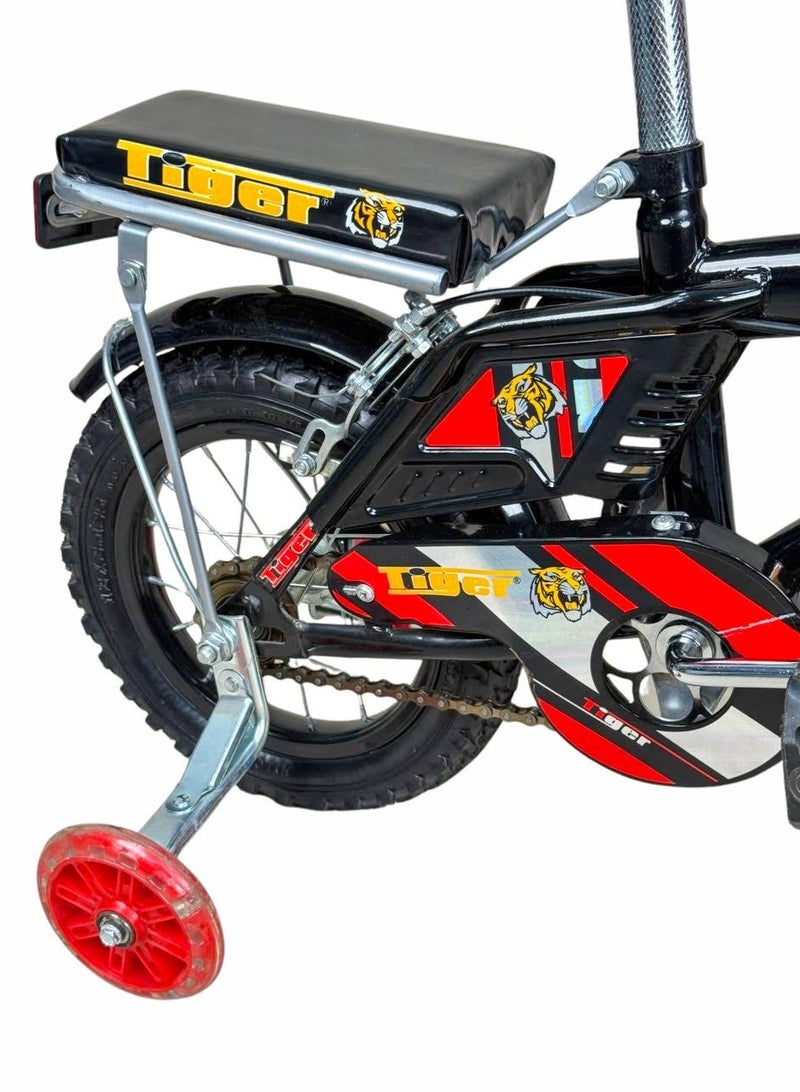تايجر دراجة أطفال تايجر 12 بوصة مع سلة أمامية وكرسي خلفي – مناسبة للأعمار 2 إلى 5 سنوات - Image 5