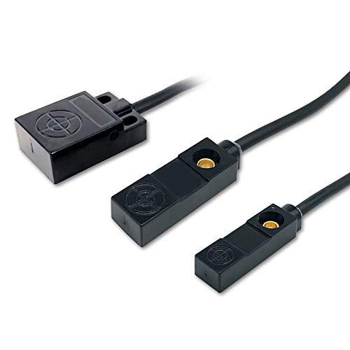 Taidacent 12~24VDC Proximity Sensor 3 Wires Metal Proximity Sensor Thin Flat Inductive Limit Switch (NPN Normally Open, F15) - Image 1