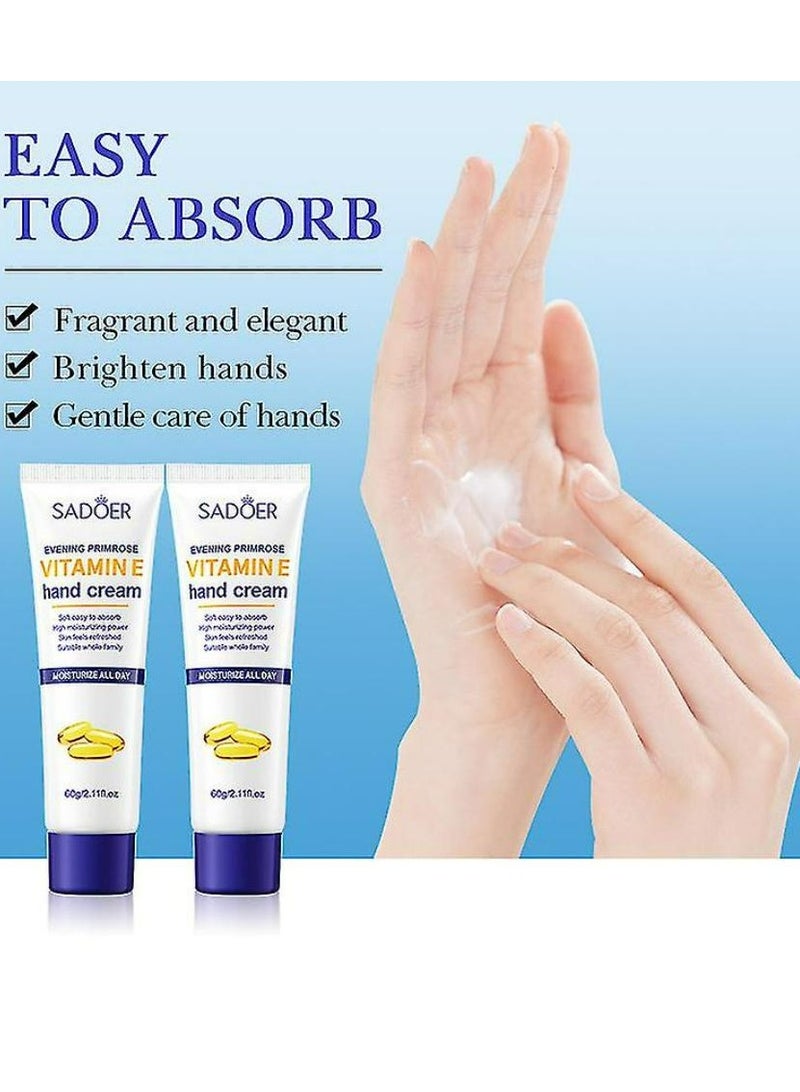 SADOER VITAMIN E EVENING PRIMROSE HAND CREAM HYDRATING NOURISHING MOISTURIZER SKIN CARE HAND CREAM 60 g - Image 2