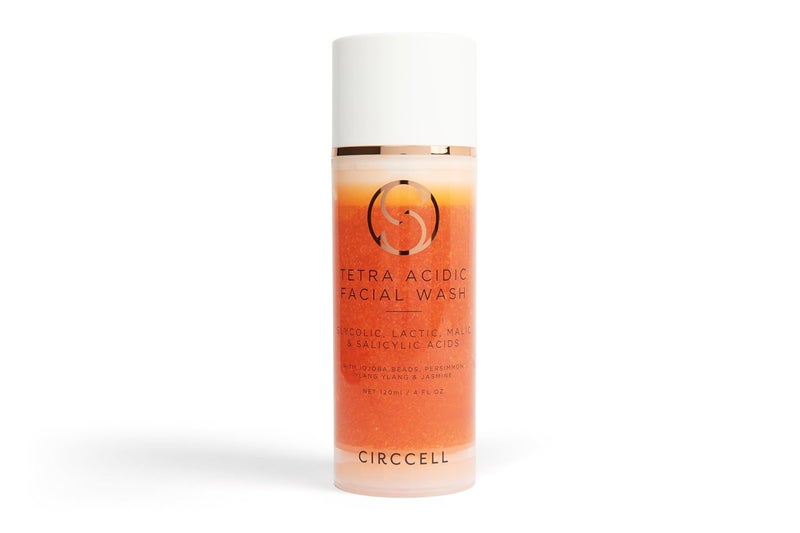 CIRCCELL Tetra Acidic Facial Cleanser Perfect Your Skin with a Blend of Glycolic Malic Lactic and Salicylic Acids Infused with Nourishing Jojoba Oils