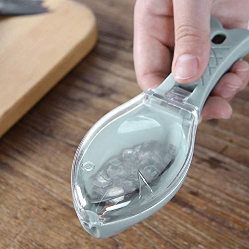 WRYER Fish Scale Scraper Fish Scaler Sawtooth Scale Descaler Scraper Cleaner Fish Scales Brush Shaver Remover Scale Knife Peeler Skin Peeler Fish Tools Kitchen Gadget - Image 5