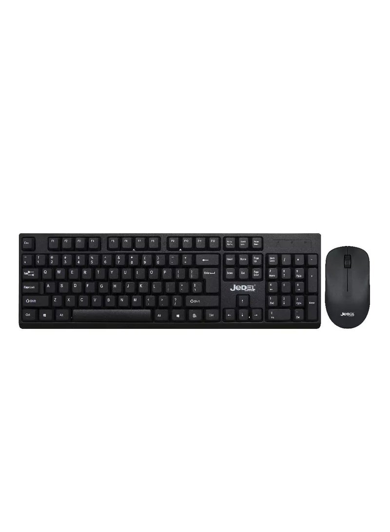 Jedel WS732 Wireless Keyboard and Mouse Combo with 1000 DPI Precision for PC and Laptop - Image 1