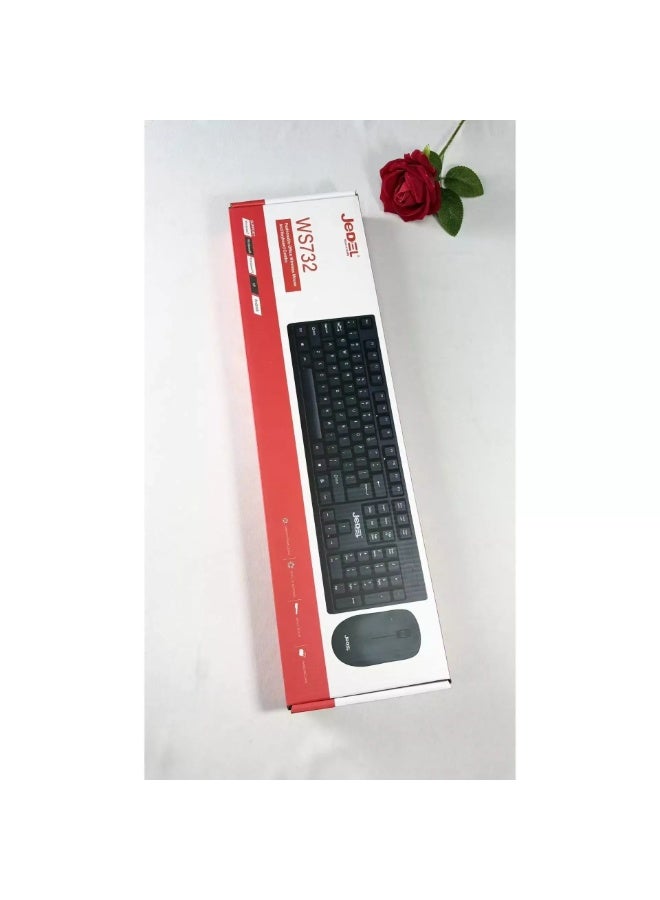 Jedel WS732 Wireless Keyboard and Mouse Combo with 1000 DPI Precision for PC and Laptop - Image 4