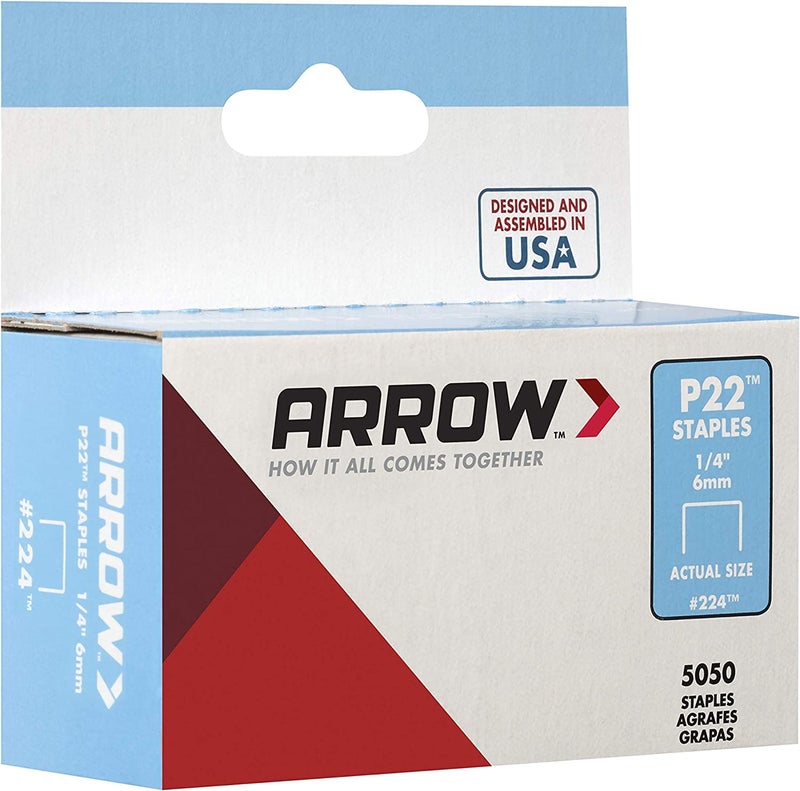 Arrow Fastener Arrow 224 Heavy Duty P22 Staples for Use with Plier-Type Paper and Bag Staplers in Restaurants, Offices, Classrooms, 5050-Pack, 1/4-Inch Leg Length, 7/16-Inch Crown Width - Image 5