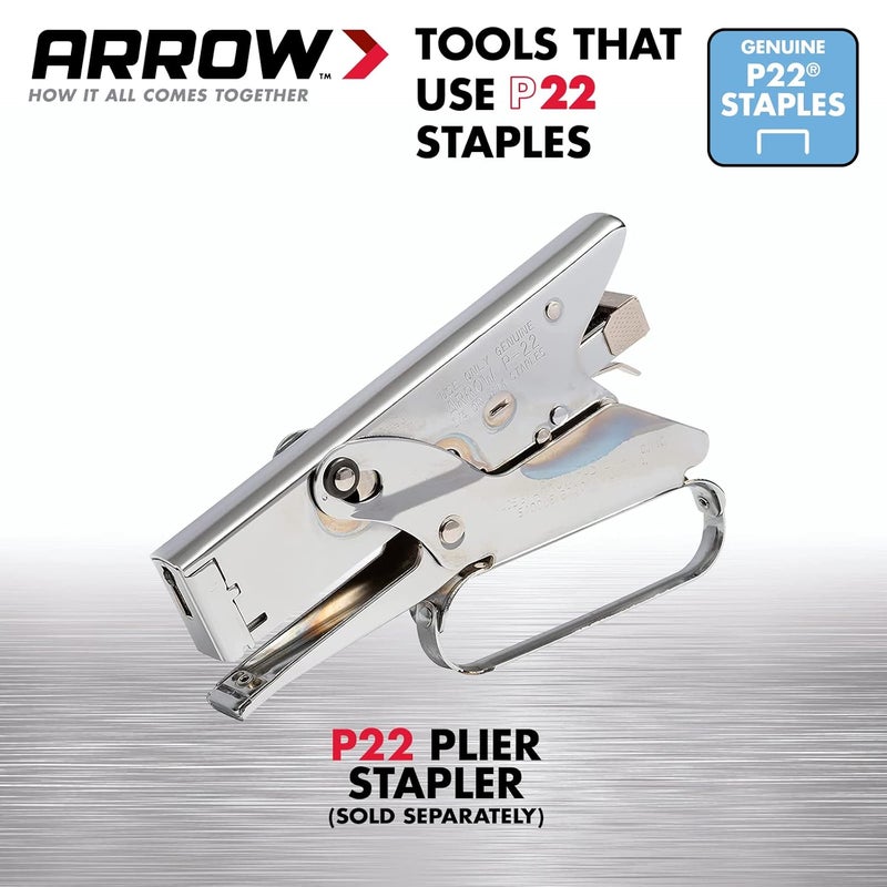 Arrow Fastener Arrow 224 Heavy Duty P22 Staples for Use with Plier-Type Paper and Bag Staplers in Restaurants, Offices, Classrooms, 5050-Pack, 1/4-Inch Leg Length, 7/16-Inch Crown Width - Image 3