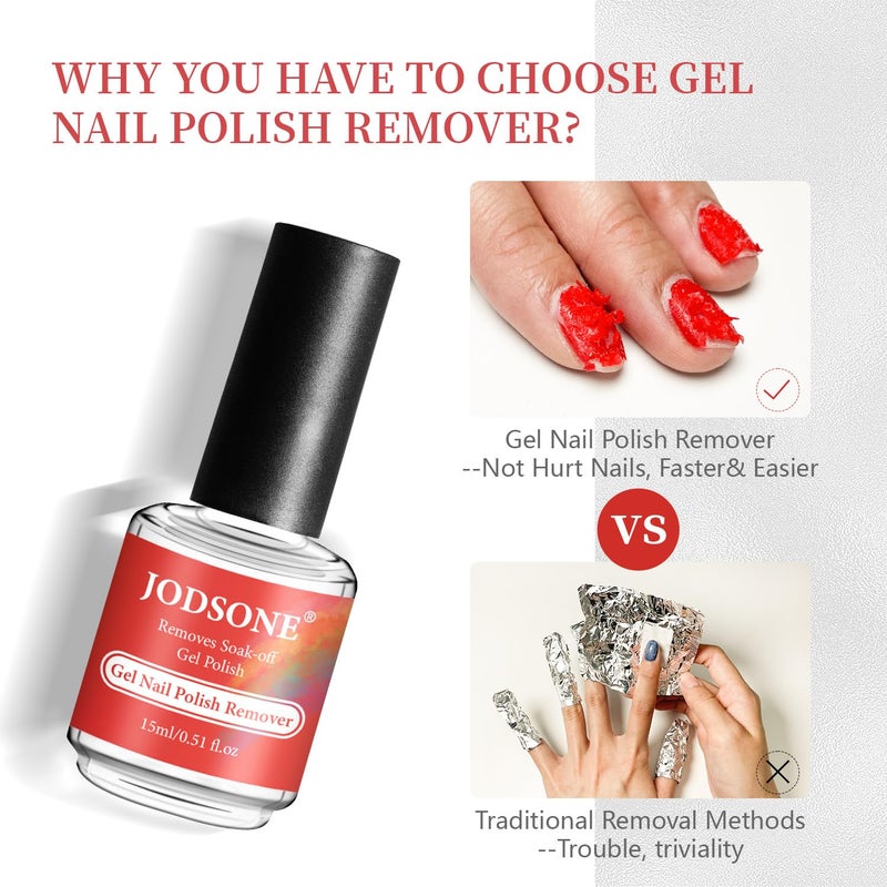 JODSONE Gel Nail Remover Quick Gel Nail Polish Remover, 3-5 Minutes Gel Remover for Nails - Image 5