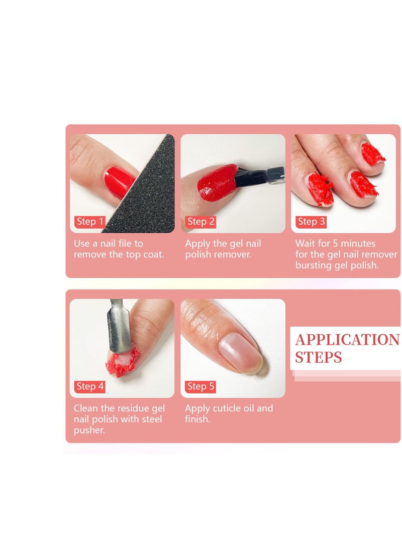 JODSONE - JODSONE Gel Nail Remover Quick Gel Nail Polish Remover, 3-5 Minutes Gel Remover for Nails - Image 1