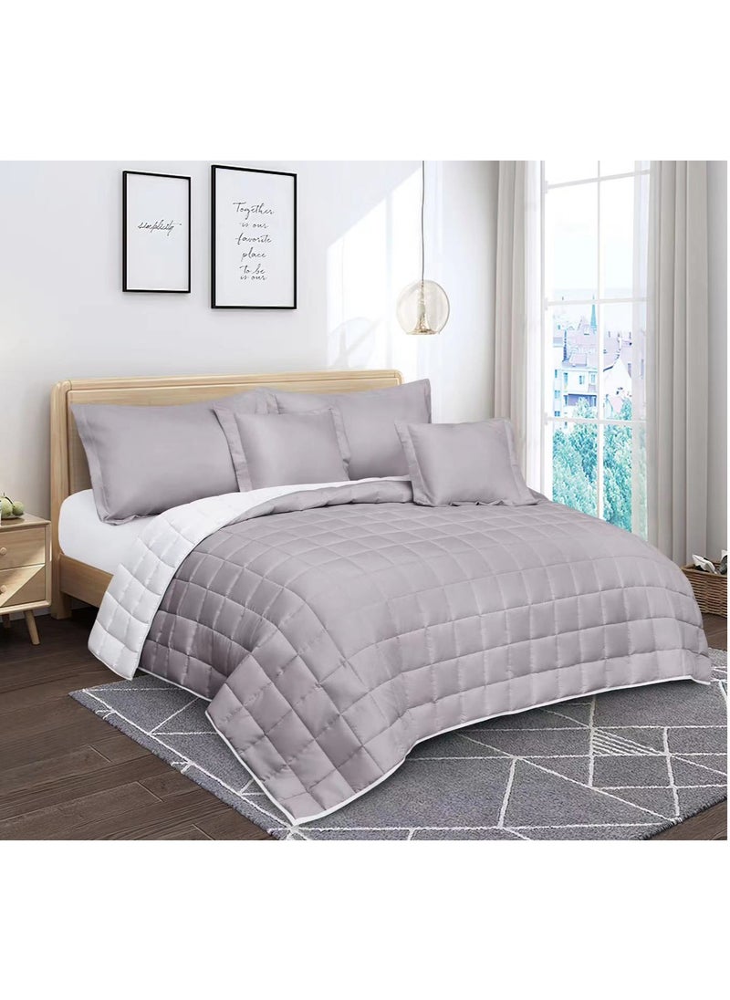 Red Rose Summer hotel double bed sheet to add elegance to your room decor, made of microfiber, size 240*260 cm, 6 pieces  - Image 1