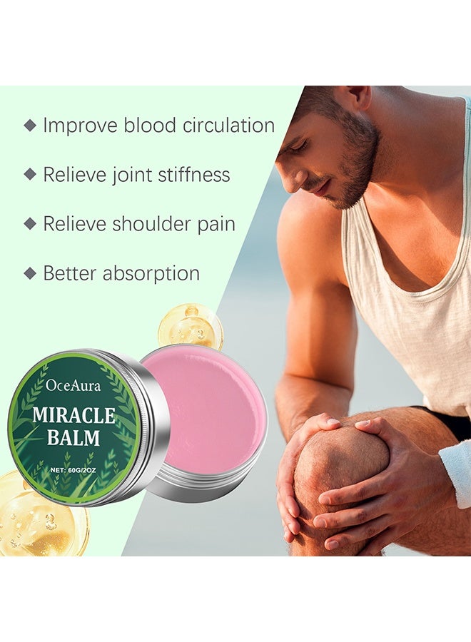 OceAura Miracle Balm 60g, Soothing Joint Cream, Relieve Shoulder Pain, Improve Blood Circulation, Knee Joint Massage and Soothing Cream - Image 3