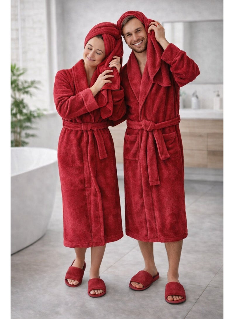 EBREEZZ Premium Cotton Luxury Bath Set – Bathrobe, Towels & Slippers - Image 5