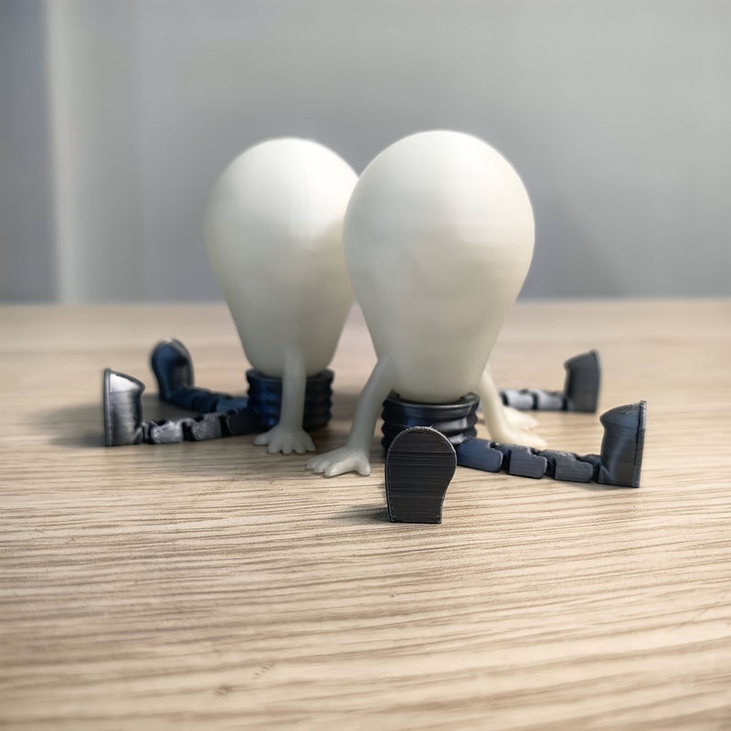 3 Pcs Green Luminous Bulb Statues Handcrafted Plastic Night Light Desk Decor Glow in The Dark Suitable For Adults Shelf Tabletop Stand Decoration Ideal Gift - Image 2