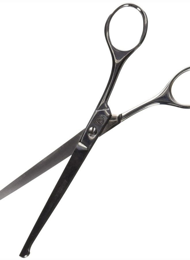 Mars Coat King - Mars Professional Stainless Steel Curved Ball-Tip Hair Scissors, Microserrated, 6.5" Length - Image 1