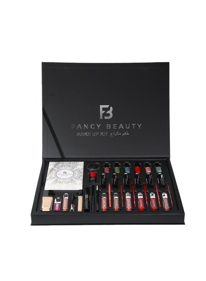 فنسي بيوتي فانسي بيوتي بوكس مكياج متكامل فاخر يحتوي على مجموعة متكاملة من مستحضرات التجميل - Image 1