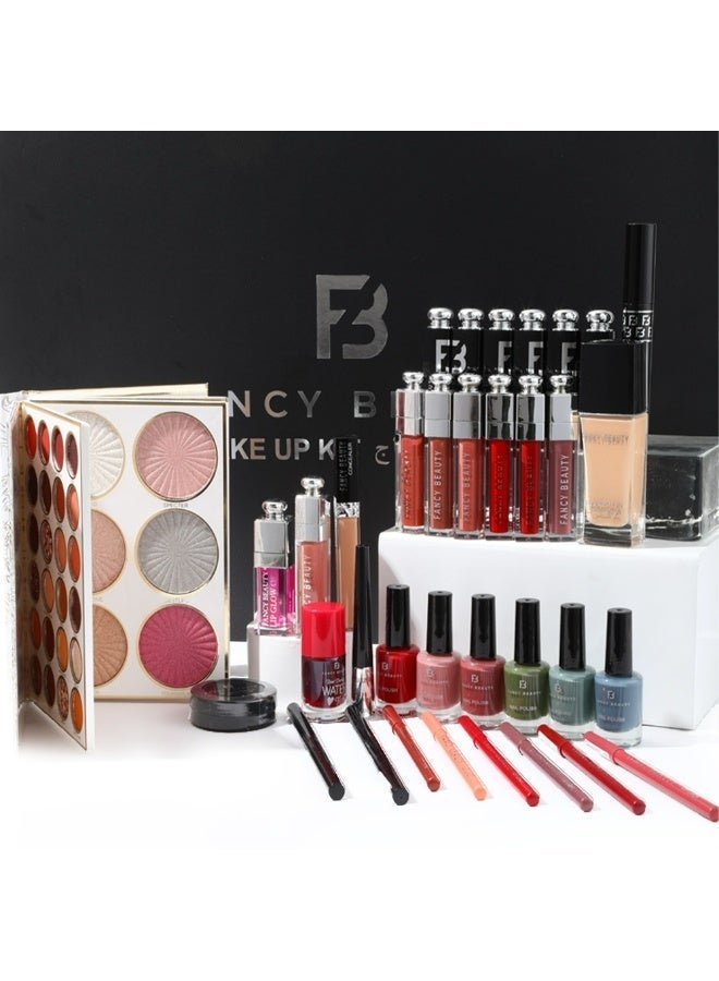فنسي بيوتي فانسي بيوتي بوكس مكياج متكامل فاخر يحتوي على مجموعة متكاملة من مستحضرات التجميل - Image 3
