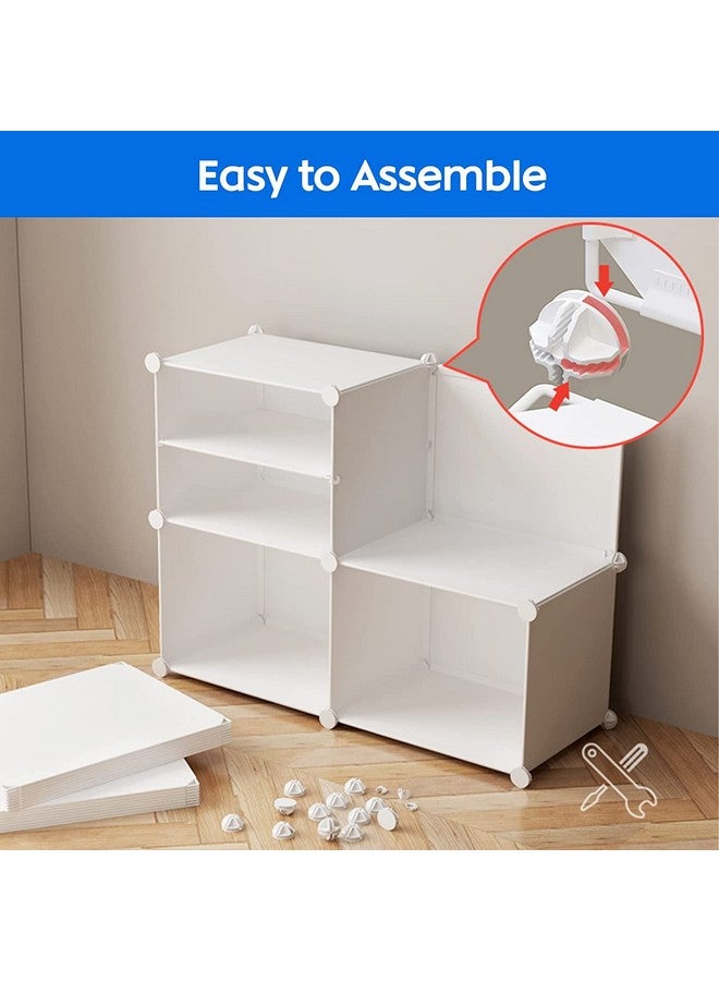 AYSIS Portable Shoe Rack for Home with Door,Adjustable Plastic Shoe Rack for Bedroom/Outdoor Waterproof,36 Pair Shoe Storage Organizer,Made of High-Density PP Frame for Stability (White) - Image 5