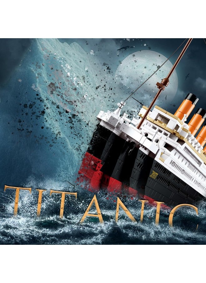 Sluban Sluban Titani Model Building Set, Ship Toys with 2 Major Minifigures, STEM Boat Set, Compatible with Lego Titanc Sets, Gift for Adults and Kids 6+, Ideal for Titanc Fans' Collection, 1012 PCS  - Image 5