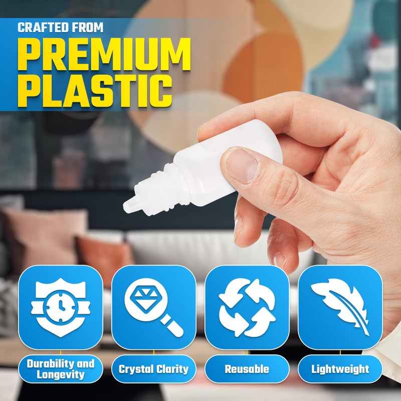 Tesorrio Set of 50 Plastic Dropper Bottle with Cap â€“ Travel-Size 5ml Dropper Bottles for Convenient Use, Compact and Easy to Store - Good for DIY Projects, Essential Oils, Perfume Samples, Cosmetic Blends - Image 3