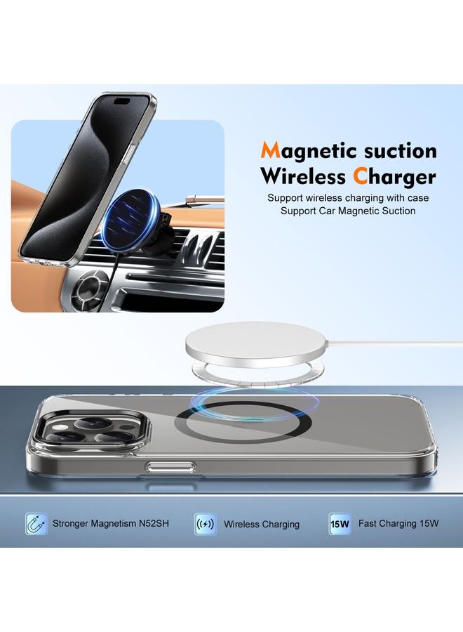 Zaboon Case For iPhone 12 Pro Max Ice Feel HD Transparent MagSafe PC Full Coverage Phone Case - Image 4