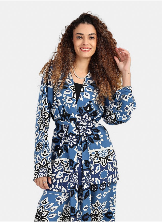 Carina Open Front Kimono with Sleeves  - Image 1